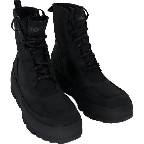 UGG Women's Lug Lace-Up Waterproof Boots Black Size 11 US 42 EU